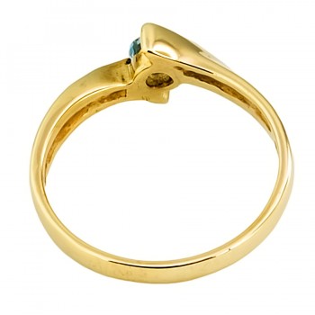 9ct gold Real Stone Ring size M